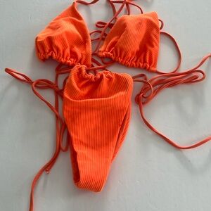 Orange bikini